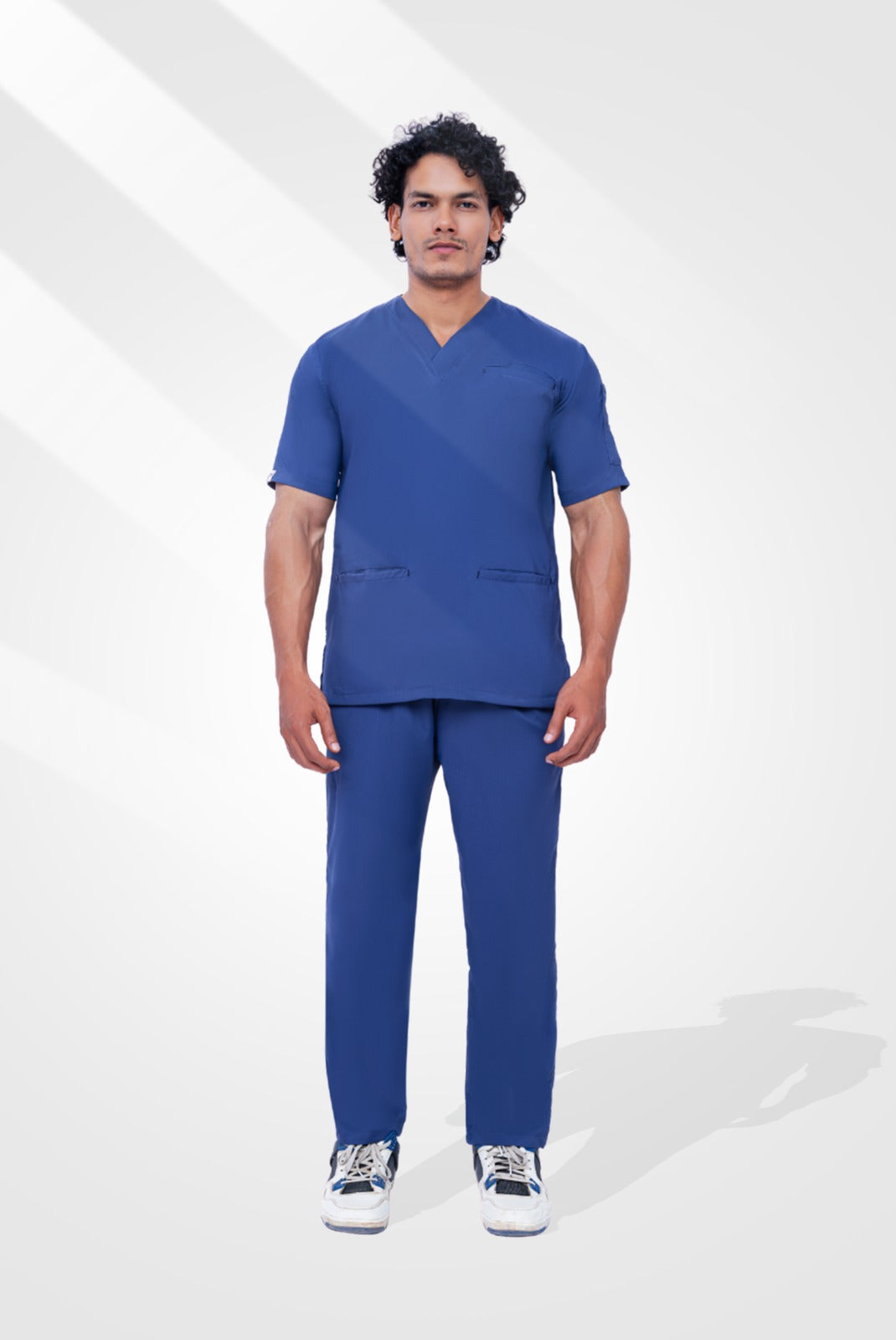 Flexi Care Edge Line™ Light Navy Scrub Suit for Unisex by GTEX Apparels