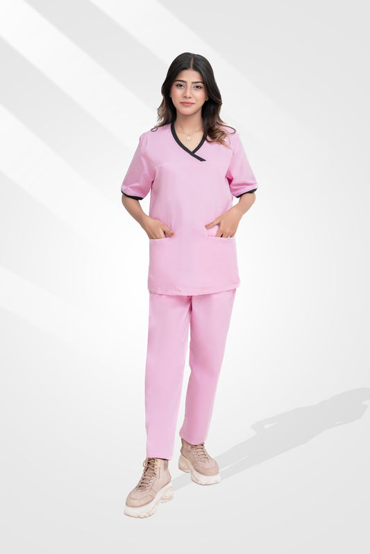 Elite Notch™ Pink Scrub Suit