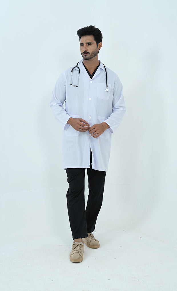 Buy White Lab Coat For Unisex 3 - Gtex Apparels