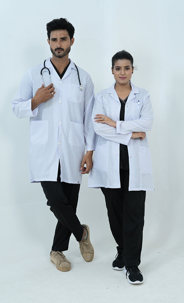 Buy White Lab Coat For Unisex 6 - Gtex Apparels