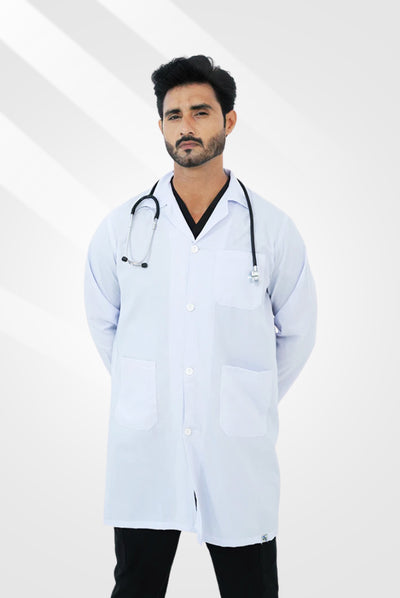 White Lab Coat For Unisex By GTEX Apparels Pakistan