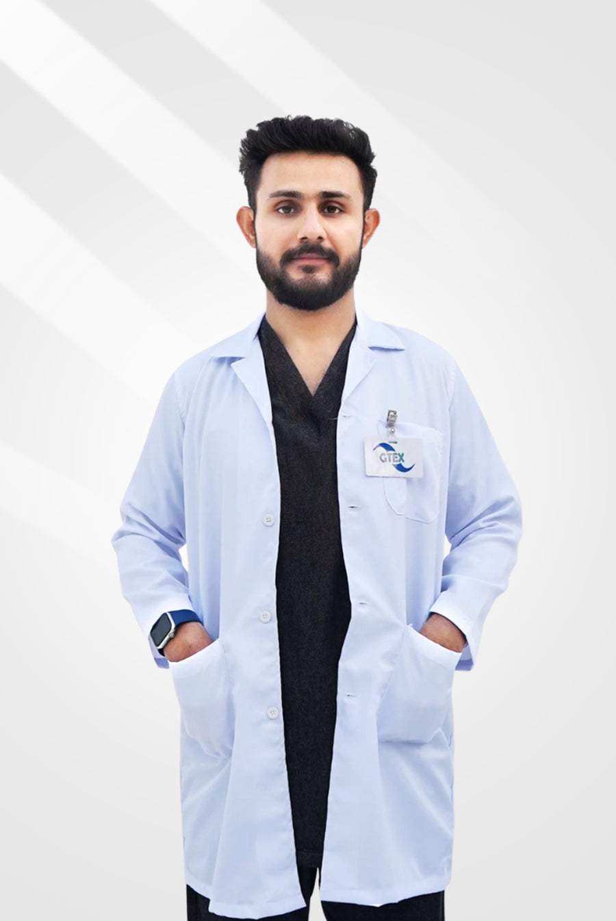 White Lab Coat For Unisex By GTEX Apparels Pakistan