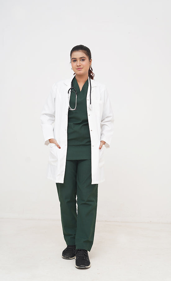 Elite Short Length Off-White Women's Lab Coat