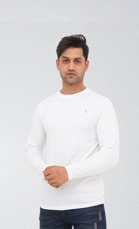 White Round Neck T-Shirt